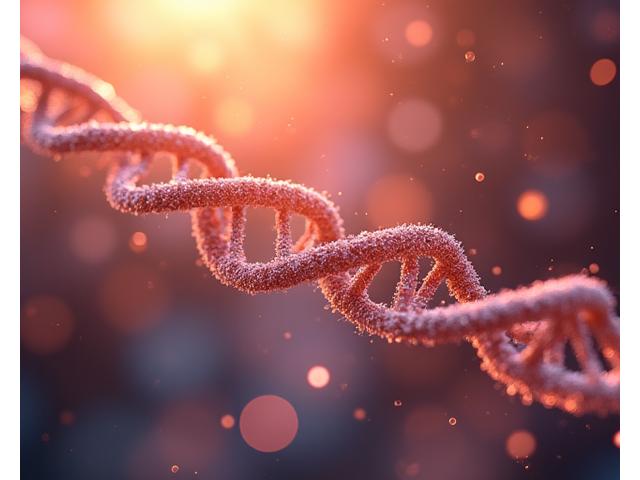Intertwined DNA double helix gracefully depicted, symbolizing personalized health insights